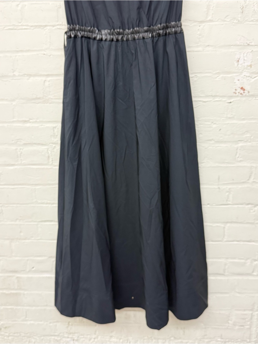 NWT Derek Lam 10 Crosby Eros Faux Leather Trim Poplin Dress Size 10 - Picture 4 of 8
